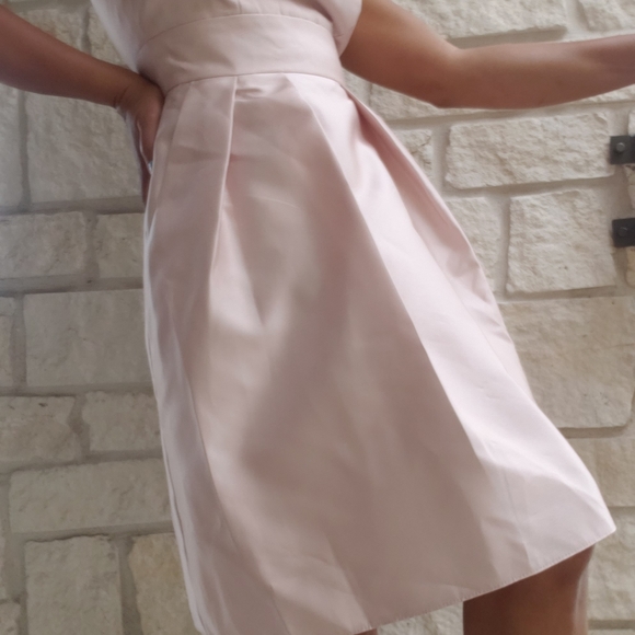 ALFRED SUNG  Jewel Neck Satin Cocktail Dress - Picture 7 of 10